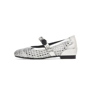 Millies Туфли Мэри Джейн Милли с массивным каблуком для женщин серебристые, цвет Silver