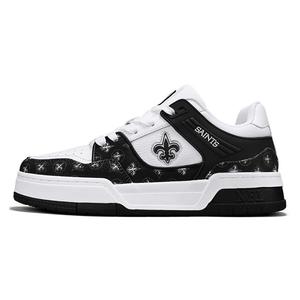 NFL Кроссовки для скейтбординга TR Neo New Orleans Saints, устойчивые к истиранию, с низким верхом, унисекс, белые, черные