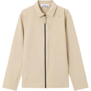 Стиллайна зип-ап рубашка-джемпер STONE ISLAND, бежевый