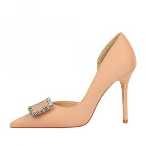 QITUMAUL Стройные каблуки на высоком каблуке для женщин - розовые [Высота каблука 10 см], цвет Pink[Heel Height 10cm]