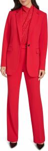 Женский блейзер Calvin Klein Lux на одной пуговице, Red