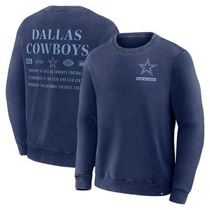 Мужской свитшот Dallas Cowboys Deep Route цвета navy Fanatics