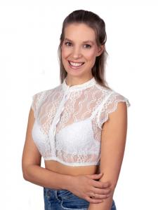 Edelnice Блузка-дирдль Luisa белого цвета