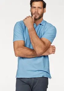 Рубашка-поло Fruit of the Loom, пике, голубой
