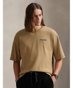 Футболка Relaxed fit Polo Ralph Lauren, бежевый