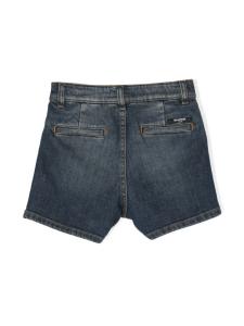 Balmain Kids джинсовые шорты с гравировкой, синий