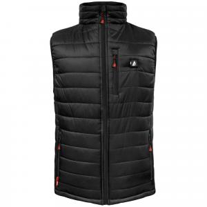 Мужской утепленный жилет-пуховик с подогревом от 5-вольтовой батареи ActionHeat, Black