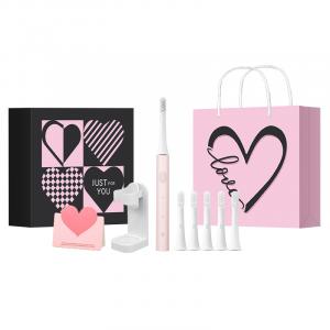 Электрическая зубная щетка MI T100 с звуковыми вибрациями, щетина DuPont, набор для пары мужской и женский, комплект с котом Kate T100 Xiaomi