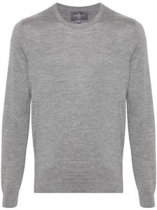 Eric Bompard свитер тонкой вязки с круглым вырезом, серый