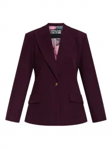 Блейзер на пуговицах Versace Jeans Couture, фиолетовый