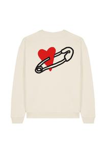 Толстовка COEUR PINS BACK EMBROIDERY UNISEX Mira Paris, слоновая кость