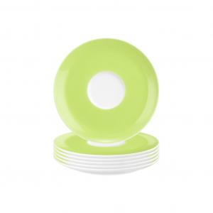 Блюдце Kombiuntertassen Liberty Pure Colors ø 16 см, набор из 6 шт. Seltmann Weiden, Lime Green