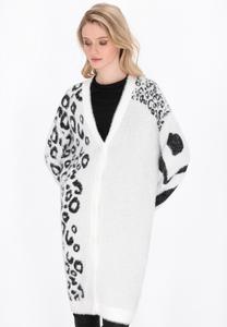 Кардиган myMo ROCKS Cardigan, Offwhite/Black/Off-White