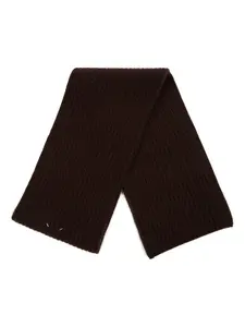 Кашемировый шарф в рубчик MAISON MARGIELA, коричневый