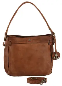 Harbour 2Nd бродяга "L uisa", выполненный из кожи, с типичной фирменной этикеткой-якорем и ювелирной подвеской, цвет Charming Cognac