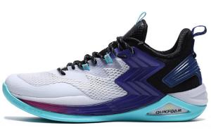 Баскетбольные кроссовки QU!KFOAM Basketball Shoes Men Mid-Top White/Blue/Purple 361°