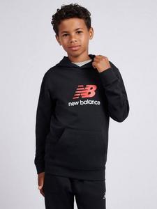 Детская худи с логотипом из хлопка New Balance, Caviar