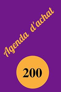 Agenda d'achat: 200 pages (French Edition) (Independently published)