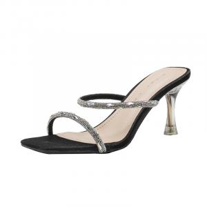 Ainer Cat Slip Resistant Slide Slippers для женщин с резиновой подошвой Ainer-cat, черный