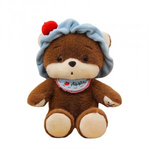 Забавная повязка для волос с яблоком, кролик, медвежонок, плюшевая кукла высотой 25 см CANEXT