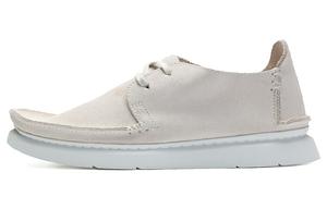 Стильные женские кеды для скейтбординга с низким верхом белого цвета Clarks