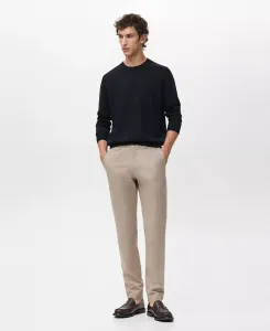 Мужские брюки Dublino Slim-Fit Chino Mango, загар/бежевый