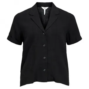 Блузка с коротким рукавом Object Sanne, черный