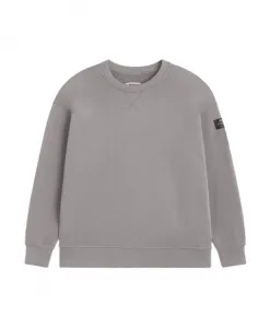 Свитшот в городском стиле с экологическим посылом. Ecoalf, серый