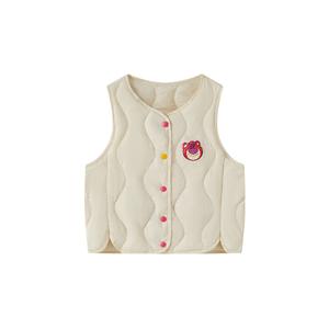 Детский пуховый жилет, легкий и сверхлегкий Disney, бежевый