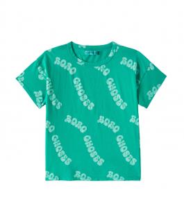 Футболка из хлопкового джерси с логотипом Bobo Choses, зеленый
