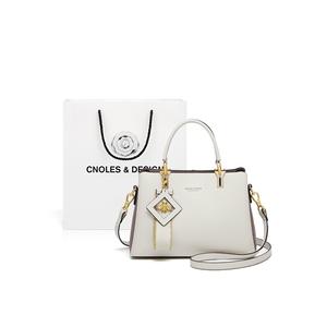 CNOLES Кожаная сумка через плечо, Cloud Milk Coffee