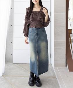 ансамбль в клетку с оборками