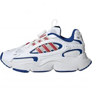 Низкие противоскользящие износостойкие детские кроссовки Ozmillen Adidas Originals, белый/синий