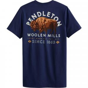 Мужская футболка с изображением бизона Pendleton, Navy Print