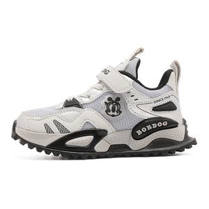 Нескользящие износостойкие низкие детские кроссовки для повседневной жизни BOBDOG, серый/черный