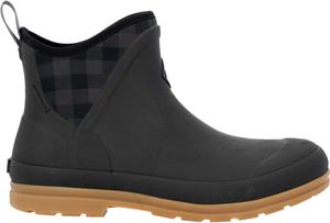 Женские оригинальные ботильоны MUCK в коричневую клетку с резиновой подошвой