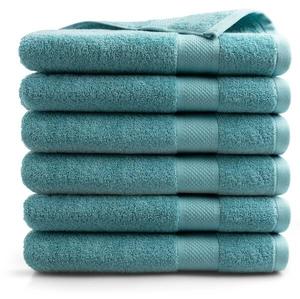 Полотенце для душа DoubleDryset Hotel (6 шт), 26x140x26 см цвет denim blau