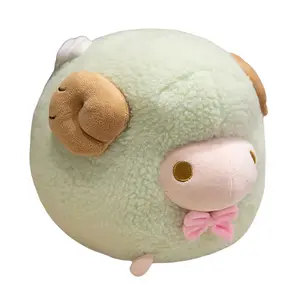 Мягкая и милая плюшевая игрушка ягненок Baa высотой 25 см Mr. Toy, зеленый