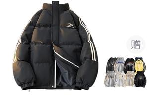 WARRIOR Пуховик Unisex, Black[Comes with Fleece-Lined Hoodies & Sweatshirts]