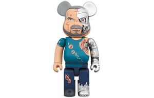 BE@RBRICK Терминатор Т 800 синий модные фигурки 28см