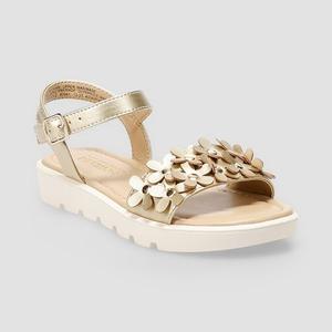 Детские сандалии-слипоны с 3D-цветами ивы для девочек Sonoma Goods For Life, Gold