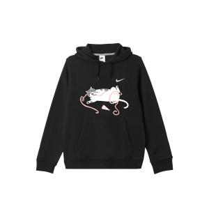 Nike Клубные худи для мужчин, черные, с капюшоном, Moderate