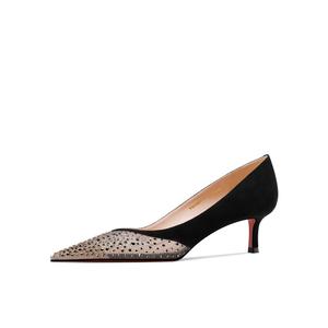 Женские туфли на тонком каблуке и высоком каблуке Shesrim, Black