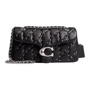 COACH Сумка через плечо из кожи наппа среднего размера черная женская