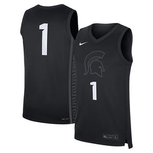 Мужская черная альтернативная реплика джерси Michigan State Spartans Nike