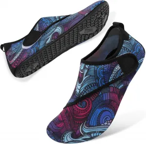 BARERUN Обувь для водных видов спорта на босу ногу с быстрой сушкой, аква-носки для плавания, пляжа, бассейна, серфинга, йоги для женщин и мужчин, черный