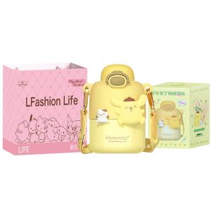 Термостакан Cinnamoroll/Pompompurin 430 мл Sanrio, Pudding Dog Thermos Mug + Lflife Gift Bag