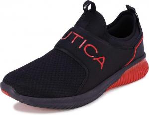 Мужские слипоны Nautica - повседневная модная обувь для прогулок, средняя и широкая полнота, черный