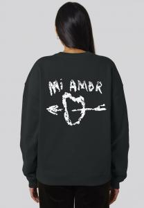 Толстовка MI AMOR BACK EMBROIDERY UNISEX Mira Paris, черный