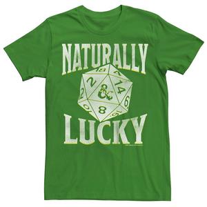 Мужская футболка Dungeons & Dragons Naturally Lucky Licensed Character, цвет Kelly